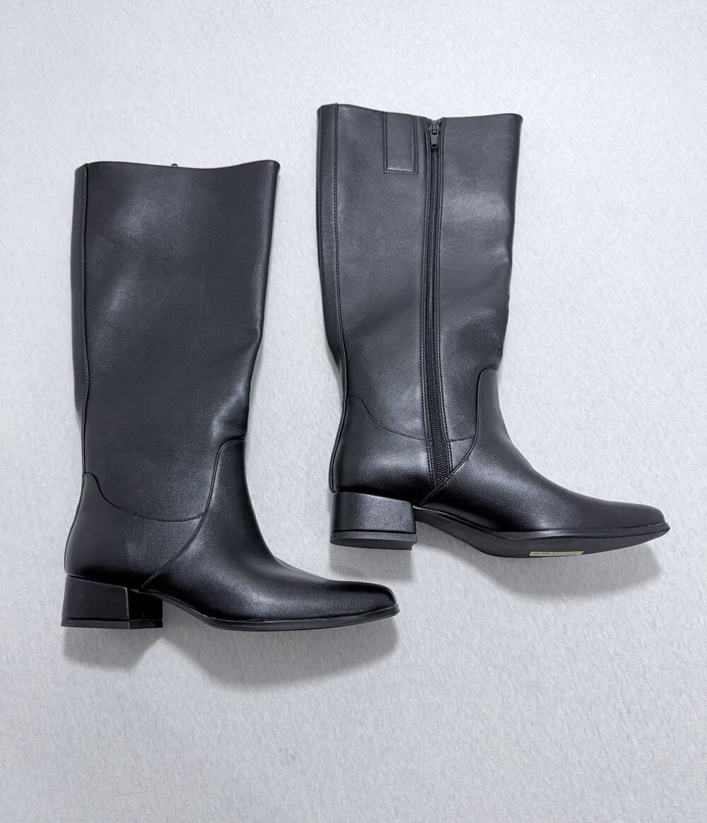 Universal Thread Women's Rhi Boots Memory Foam Insole Square Toe Size 6 black